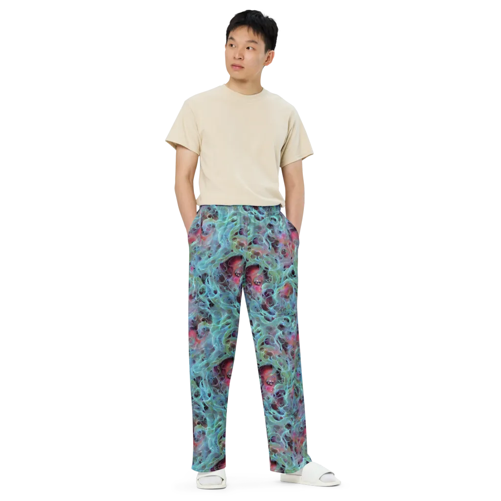 Cosmic Tide on Wide-Leg Pants — Front