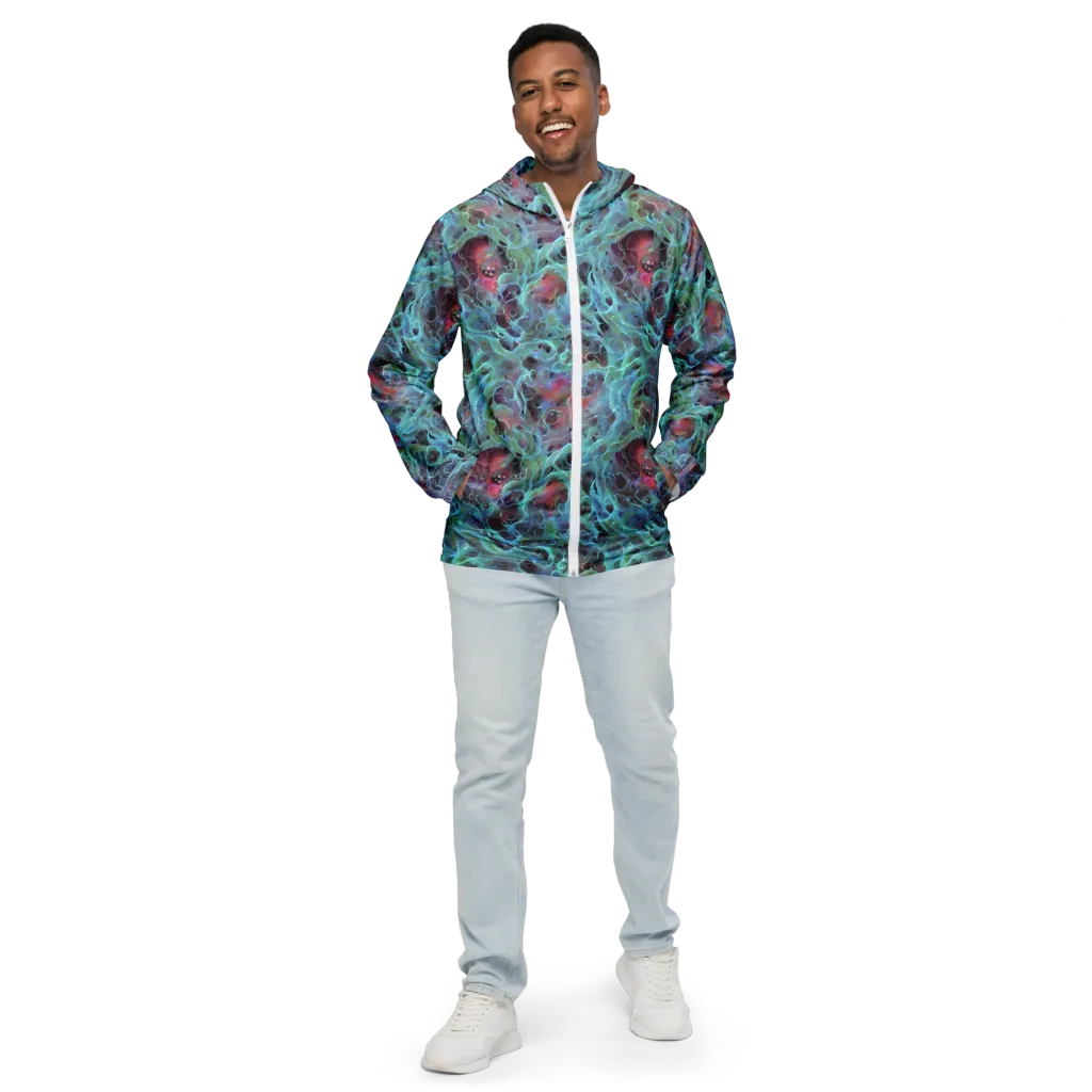 Cosmic Tide on Men's Windbreaker — Front