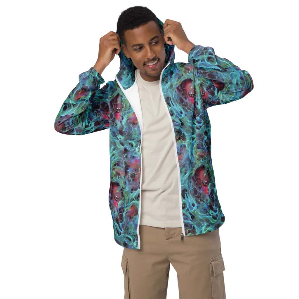 Cosmic Tide on Men's Windbreaker — Front