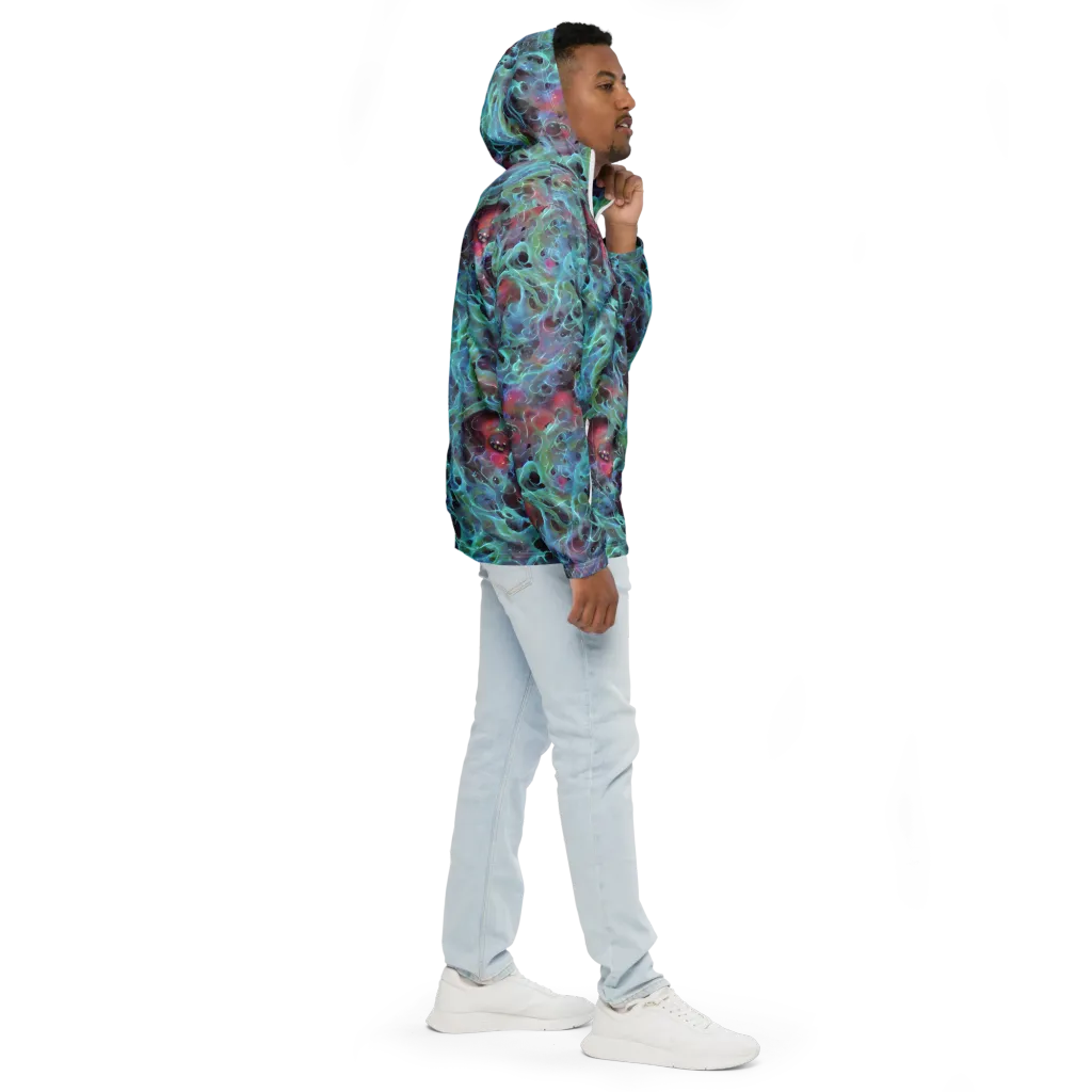 Cosmic Tide on Men's Windbreaker — Right