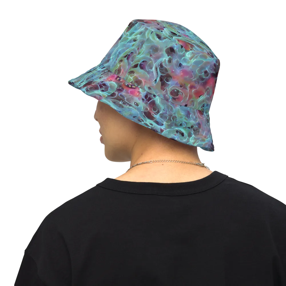Cosmic Tide on Reversible Bucket Hat — Back Inside