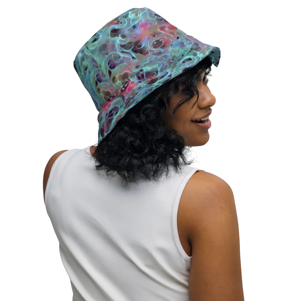 Cosmic Tide on Reversible Bucket Hat — Right Outside