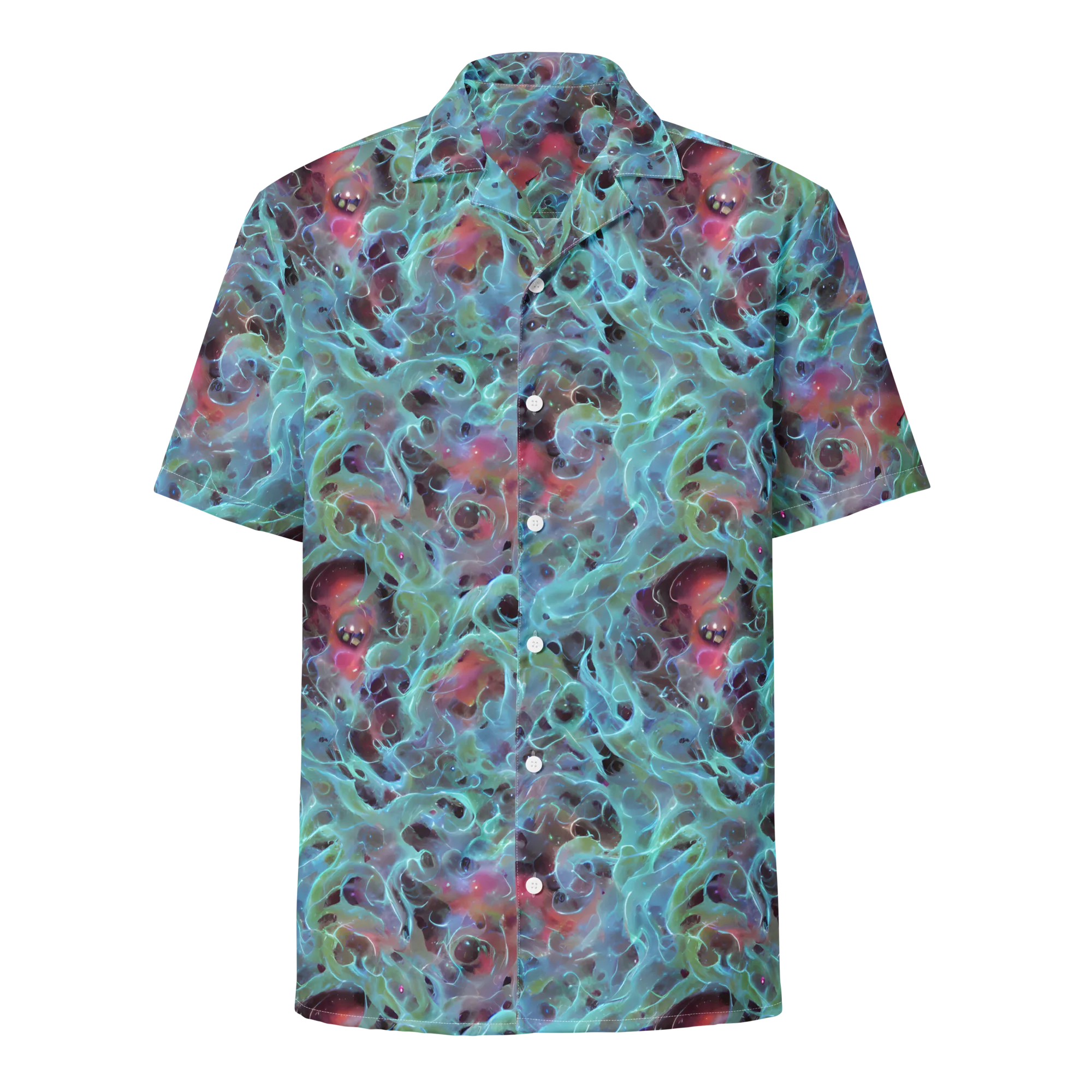 Cosmic Tide on Button Shirt — Front
