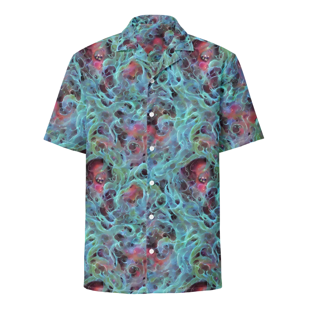 Cosmic Tide on Button Shirt — Front