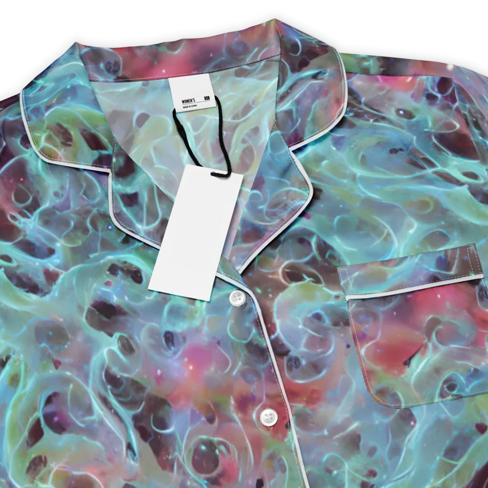 Cosmic Tide on Women's Short Sleeve Pajama Top — Product details