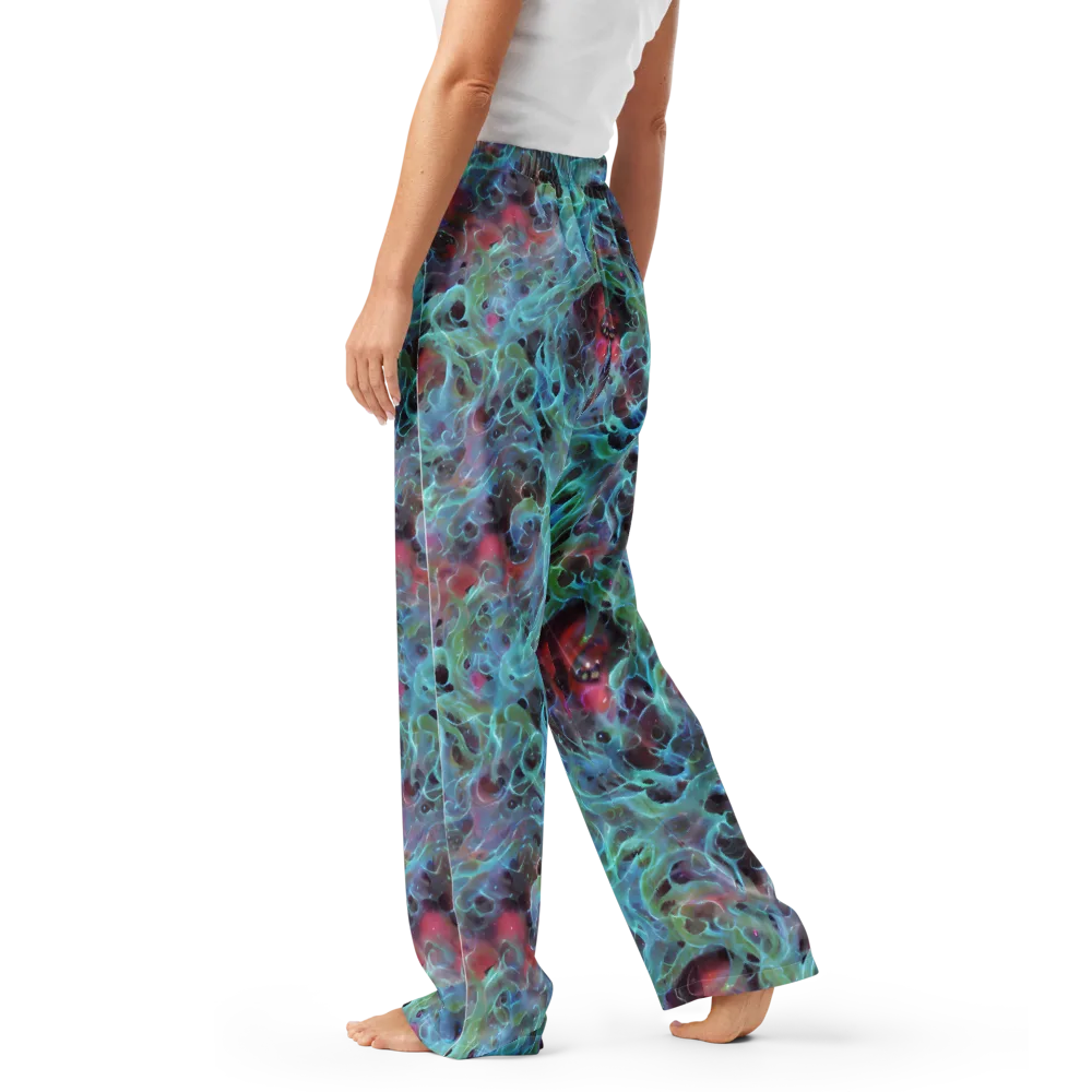 Cosmic Tide on Women's Pajama Pants — Left