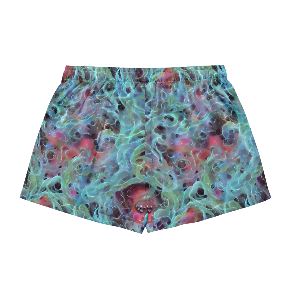 Cosmic Tide on Women's Pajama Shorts — Back