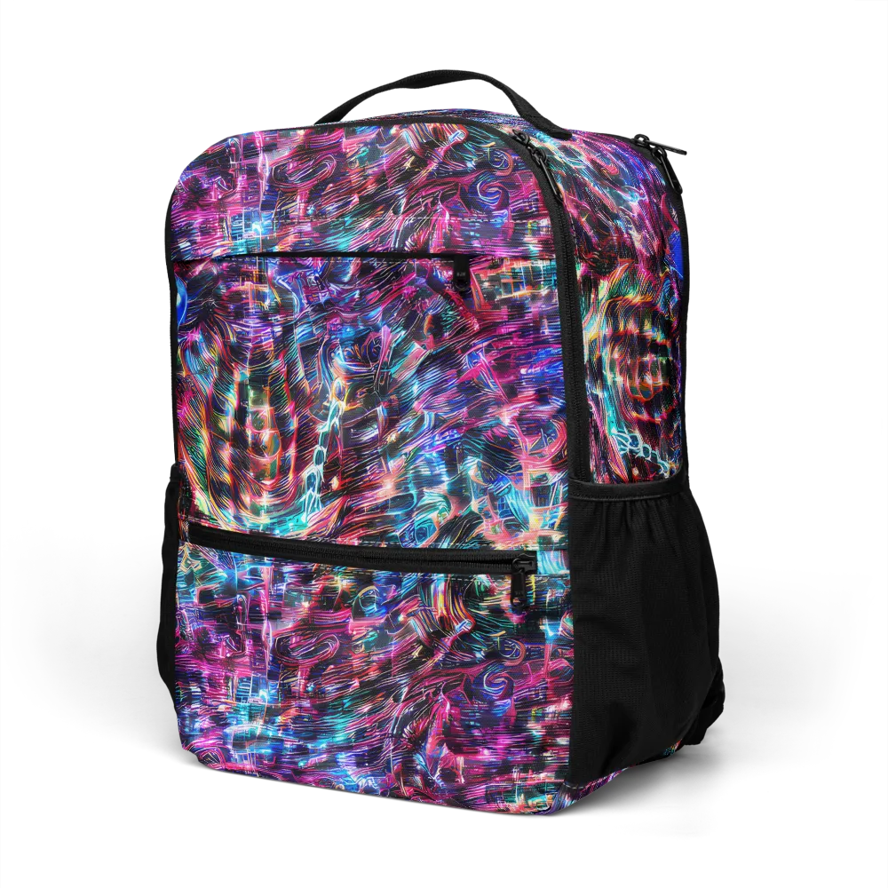 Cyberwave on Utility Backpack — Left Front