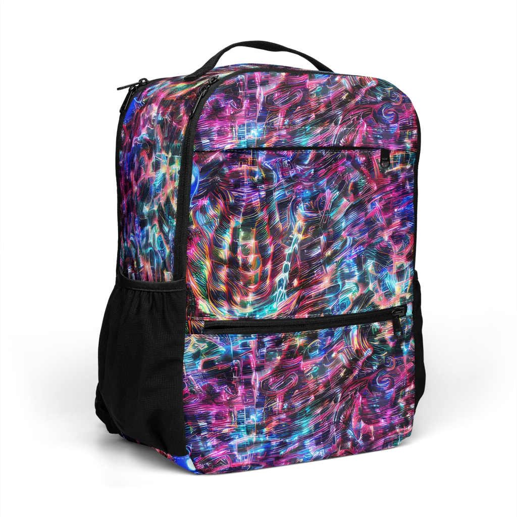 Cyberwave on Utility Backpack — Right Front