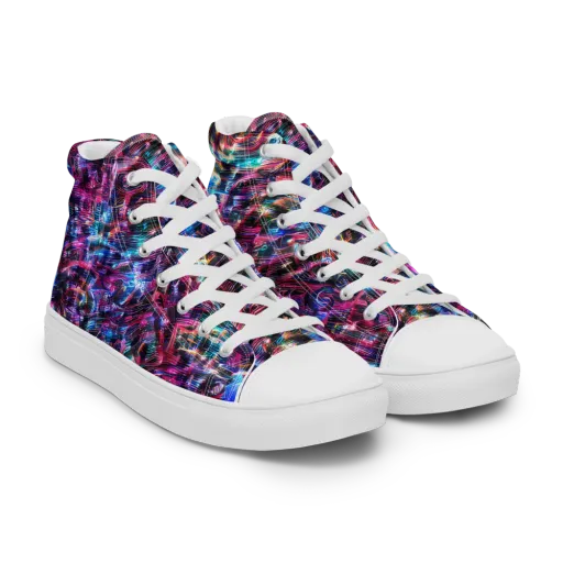 Cyberwave on a Men's High Top Canvas Shoes
