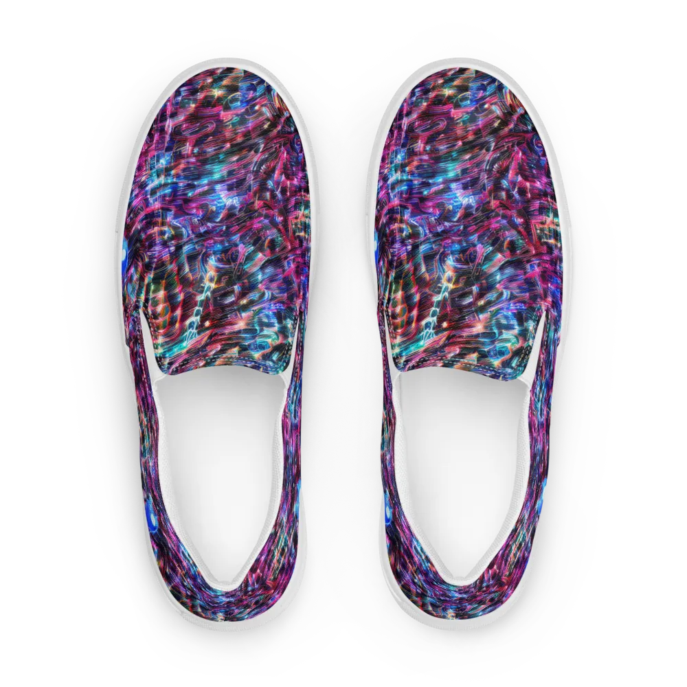 Cyberwave on Men's Slip-On Canvas Shoes — Front