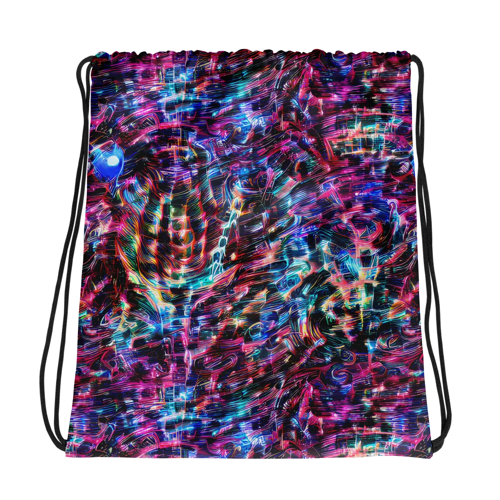Cyberwave on Drawstring Bag — Photo
