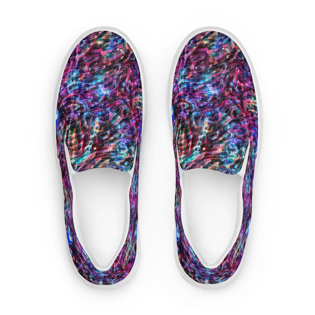 Cyberwave on Women's Slip-On Canvas Shoes — Front