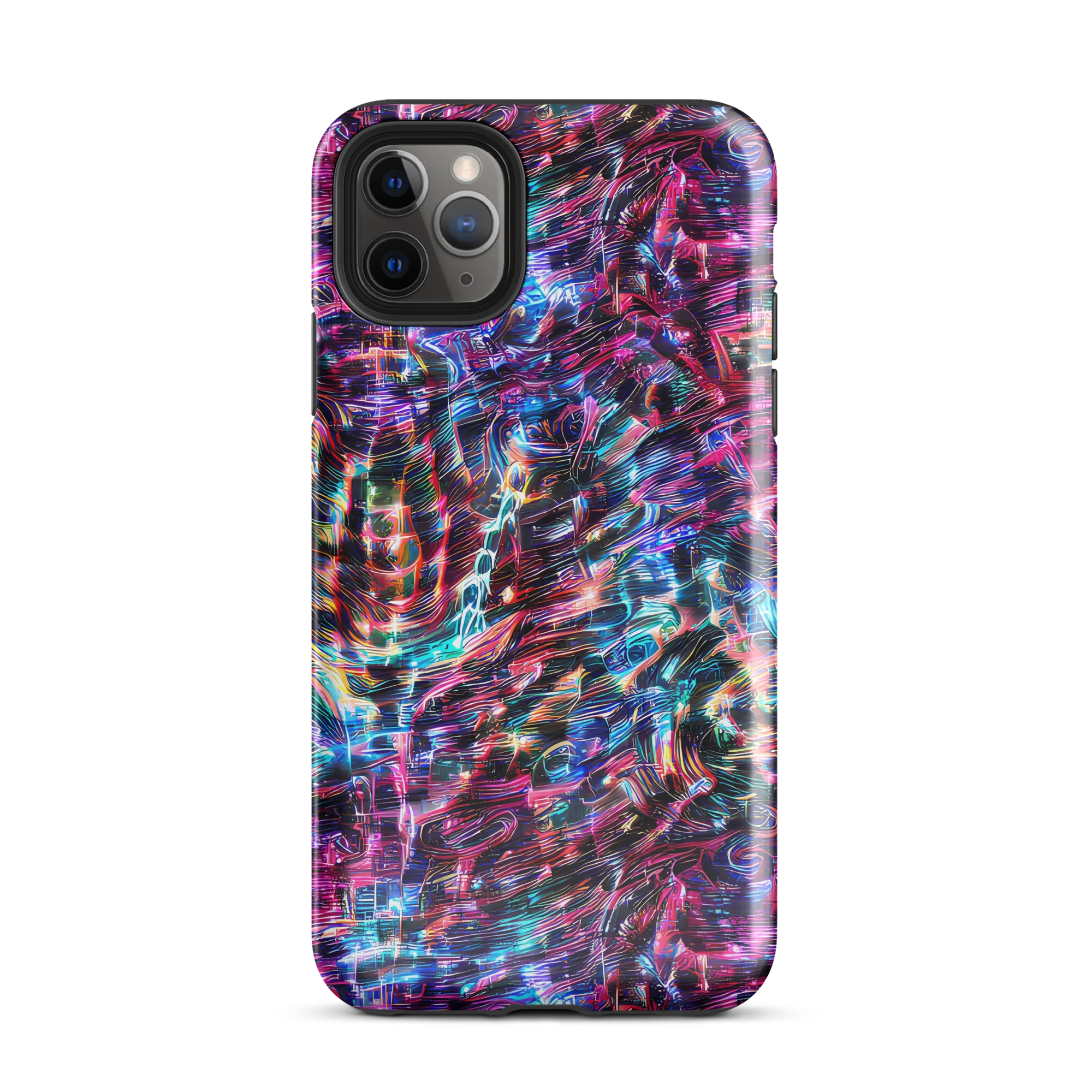 Cyberwave on Tough Case for iPhone® — Front