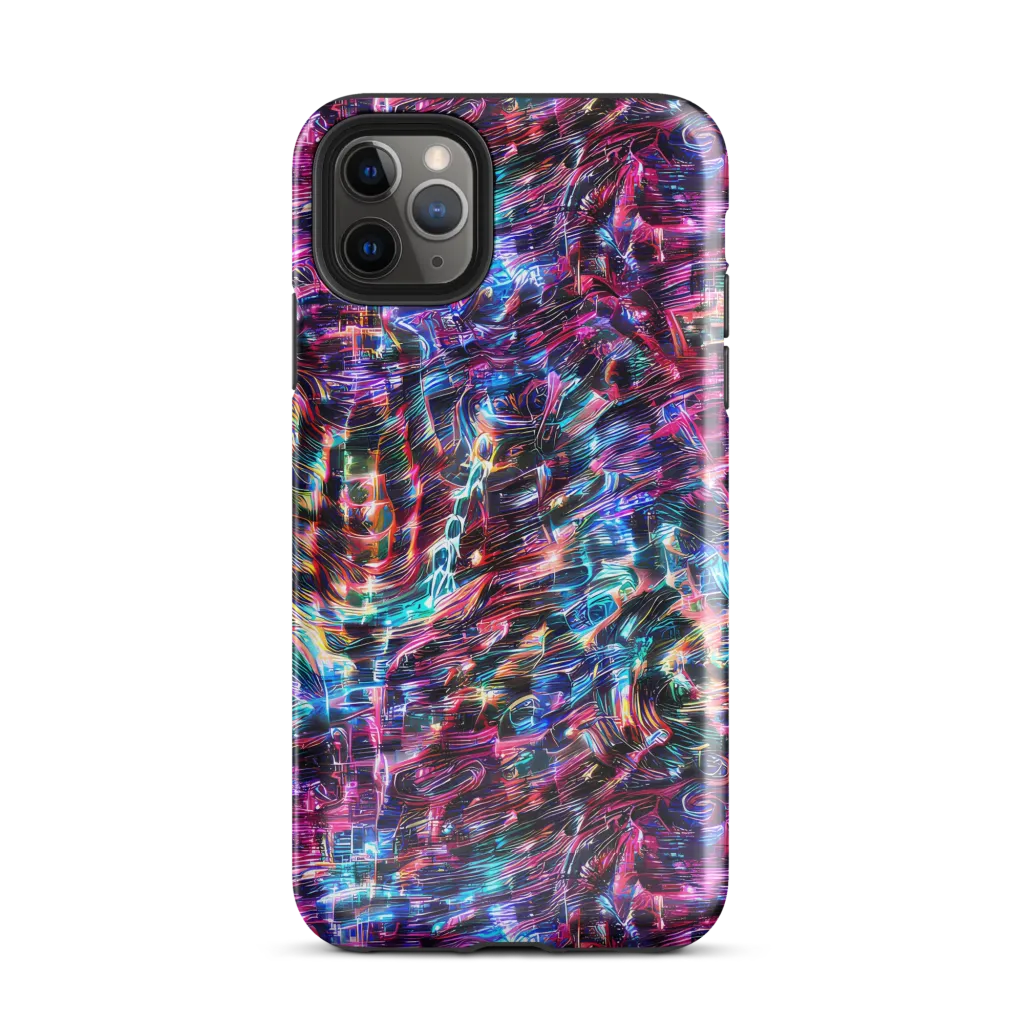 Cyberwave on Tough Case for iPhone® — Front
