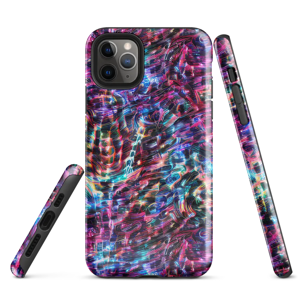 Cyberwave on Tough Case for iPhone® — Front