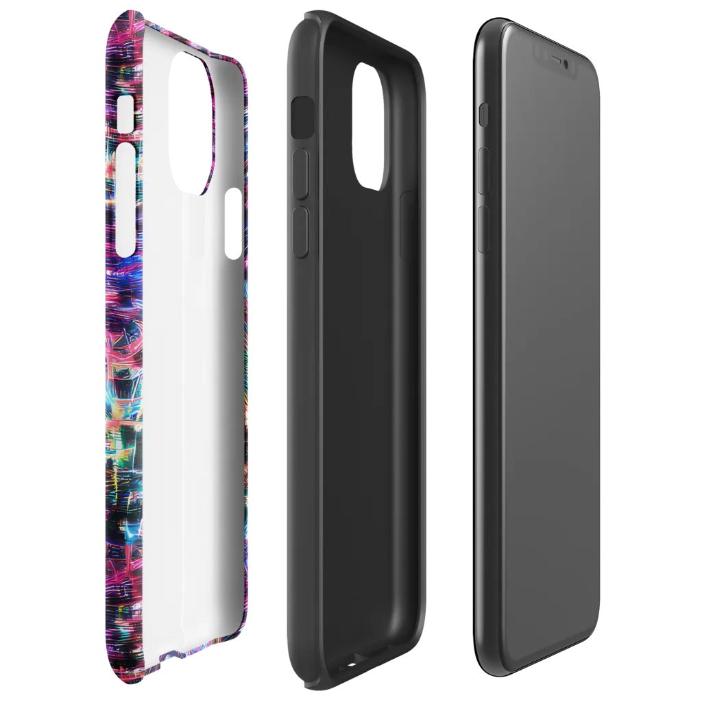 Cyberwave on Tough Case for iPhone® — Right