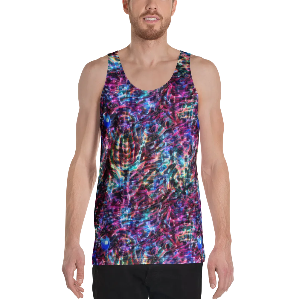 Cyberwave on Men's Tank Top — Front