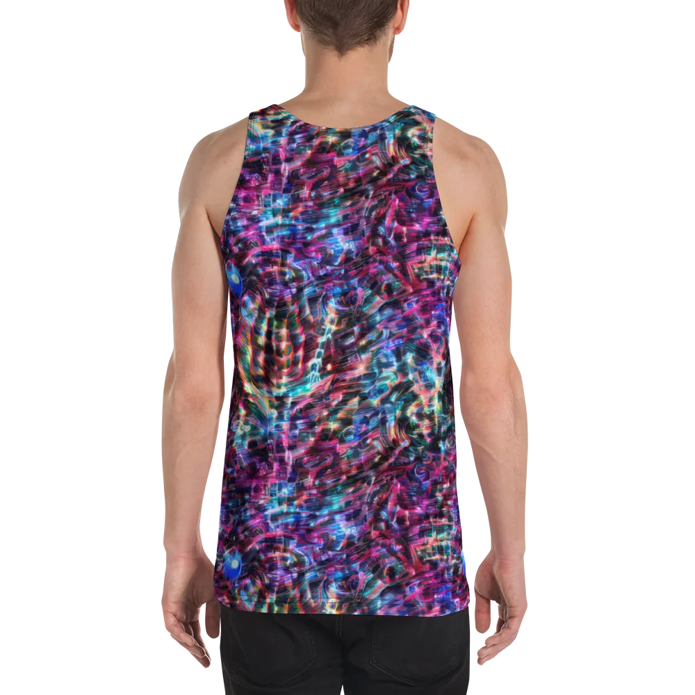 Cyberwave on Men's Tank Top — Back