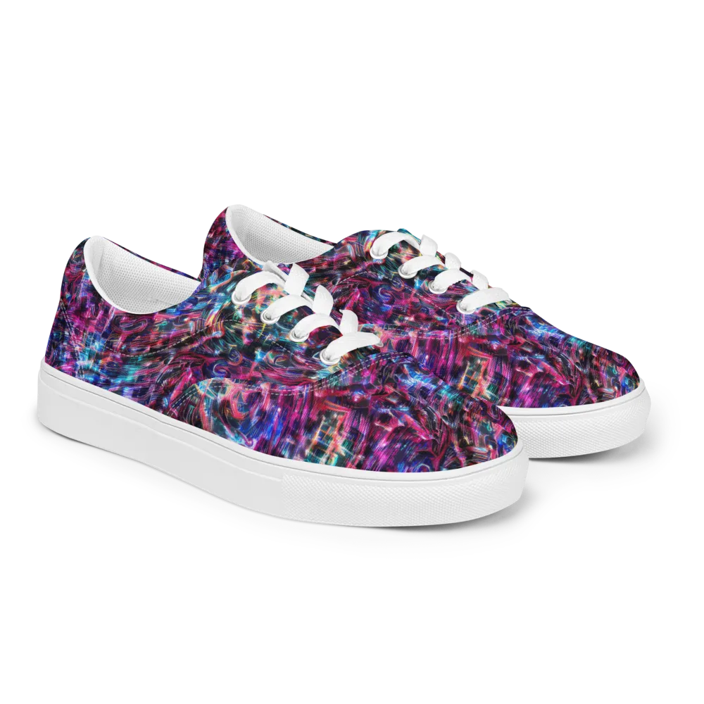 Cyberwave on Men's Lace-Up Canvas Shoes — Right Front