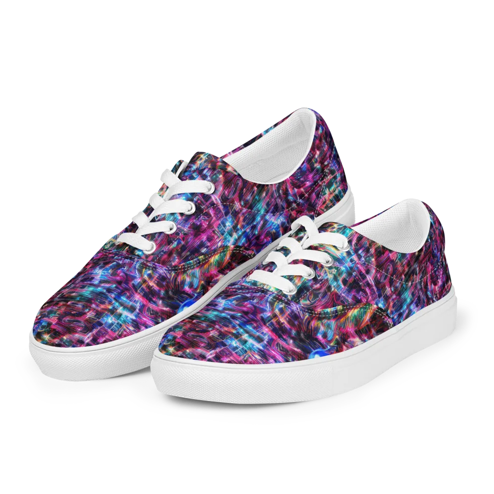 Cyberwave on Men's Lace-Up Canvas Shoes — Left Front