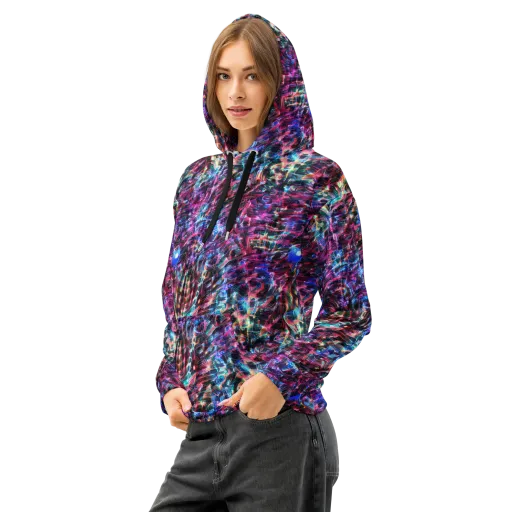Cyberwave on a Cotton Hoodie