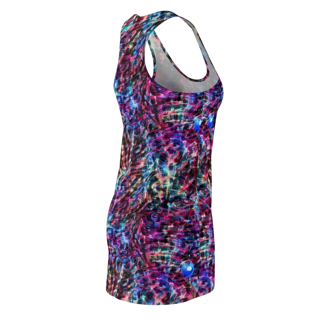 Cyberwave on Racerback Dress — Back Side