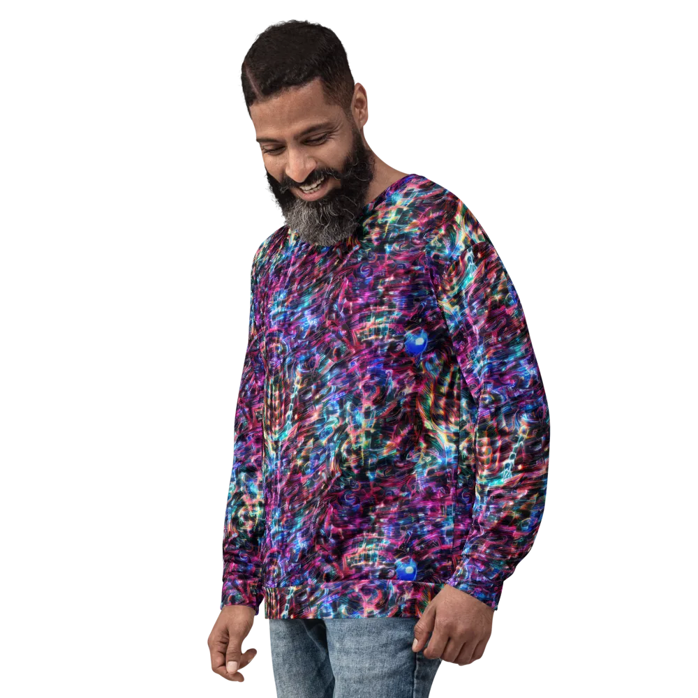 Cyberwave on Sweatshirt — Left Front