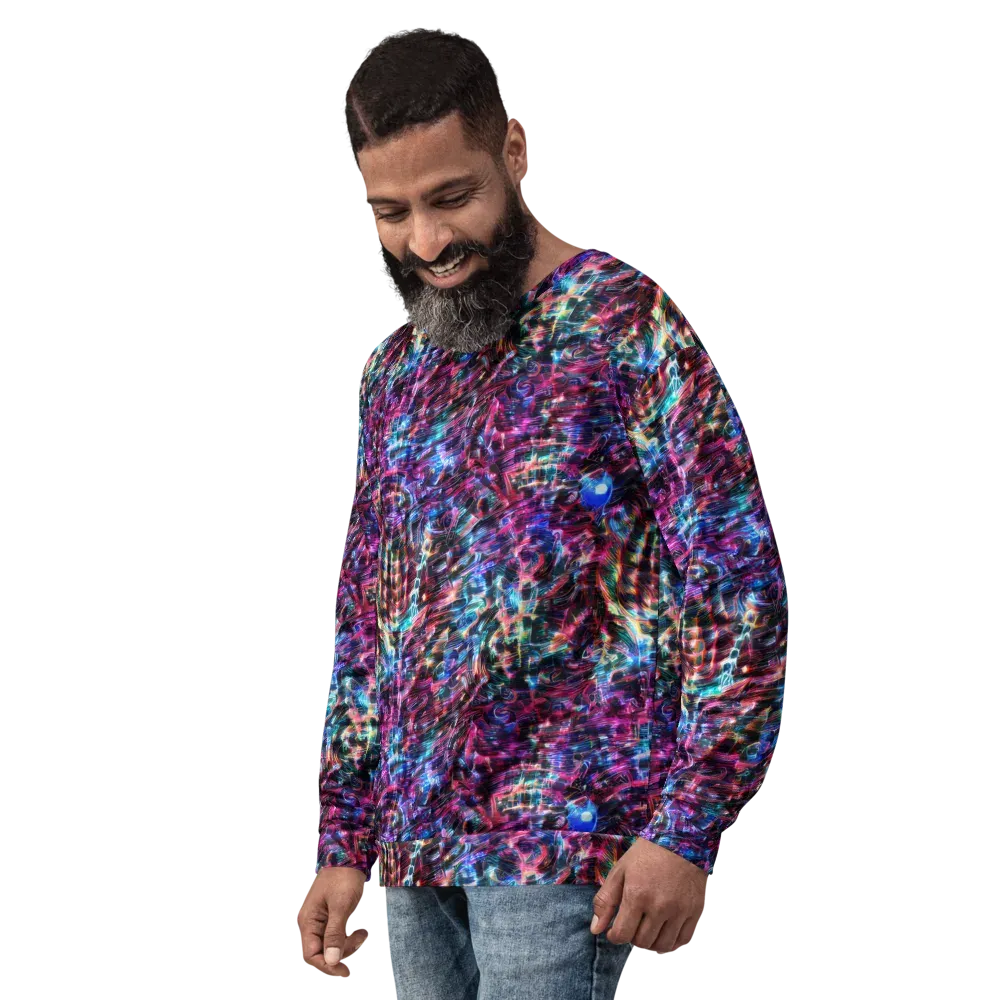 Cyberwave on Sweatshirt — Left Front