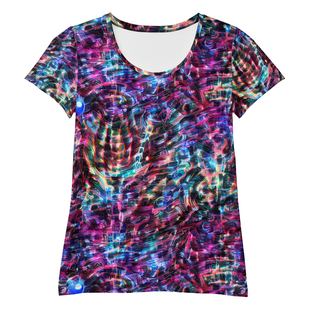 Cyberwave on Women's Athletic T-Shirt — Front