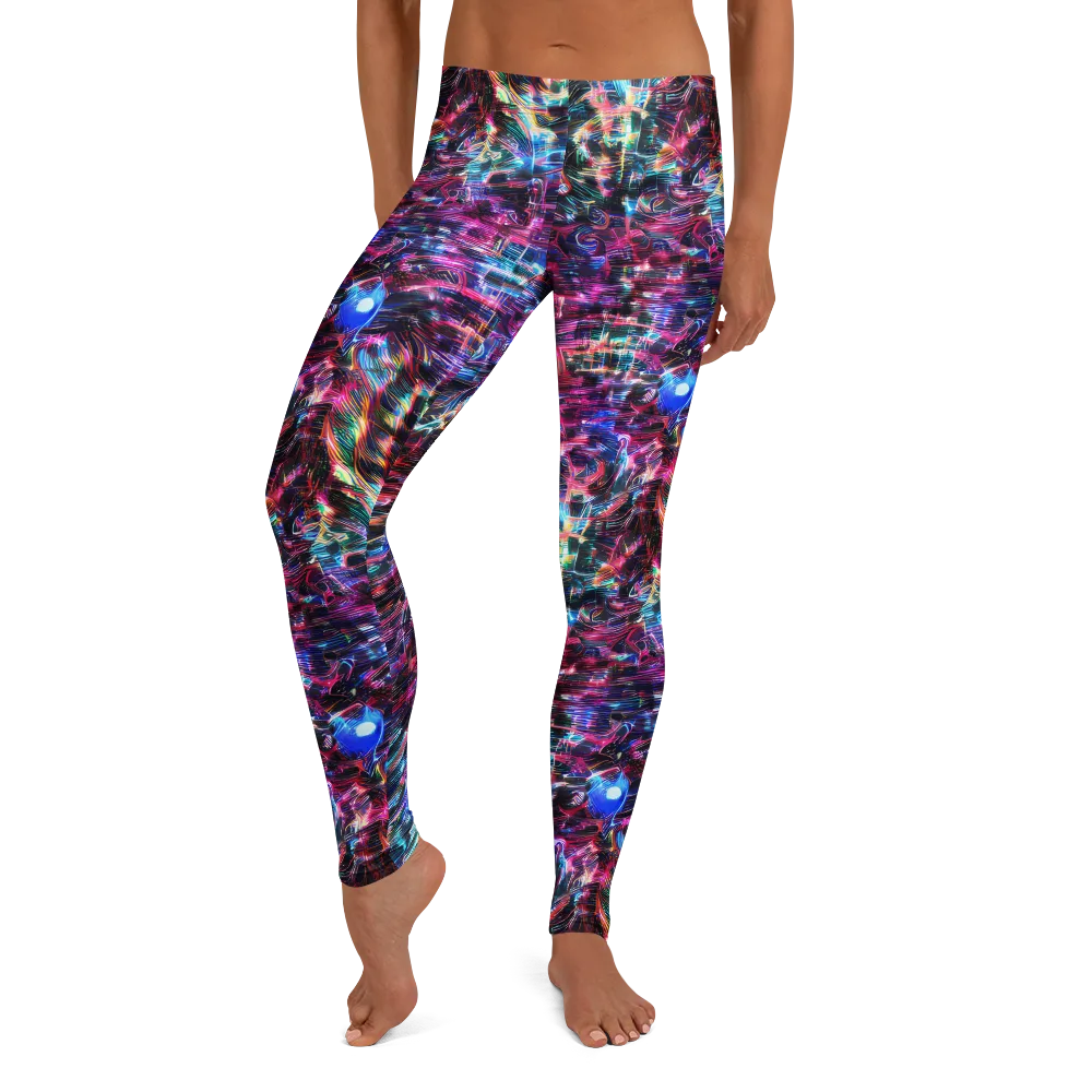 Cyberwave on Leggings — Front