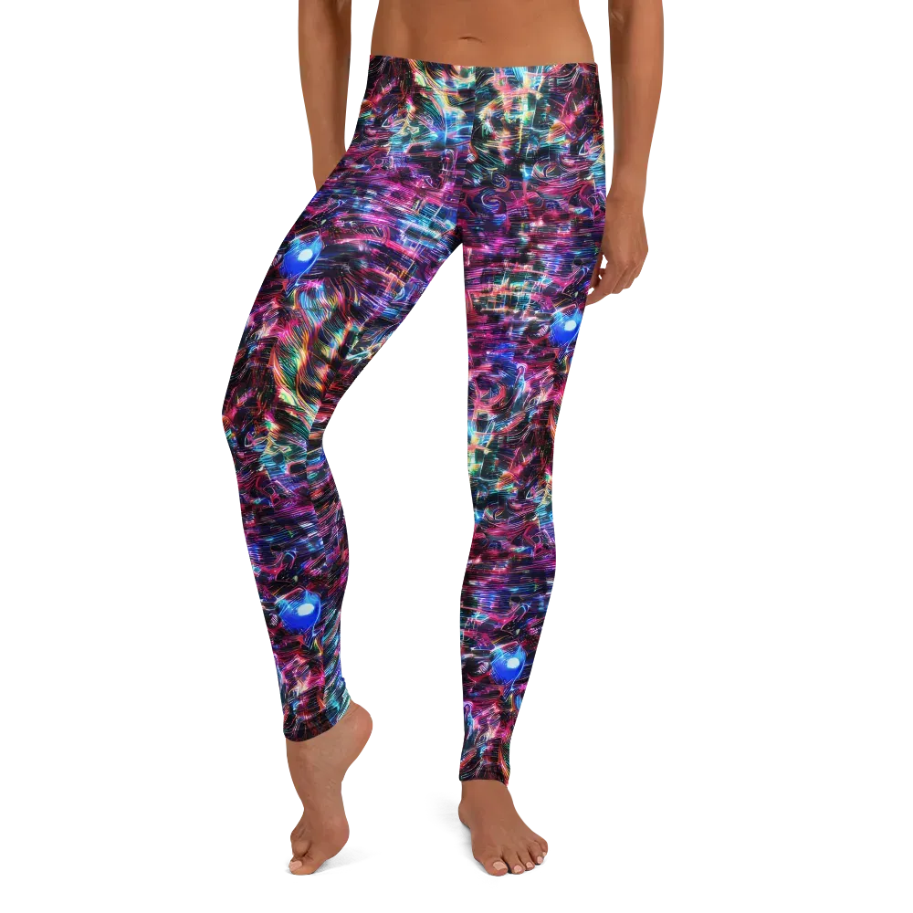 Cyberwave on Leggings — Front