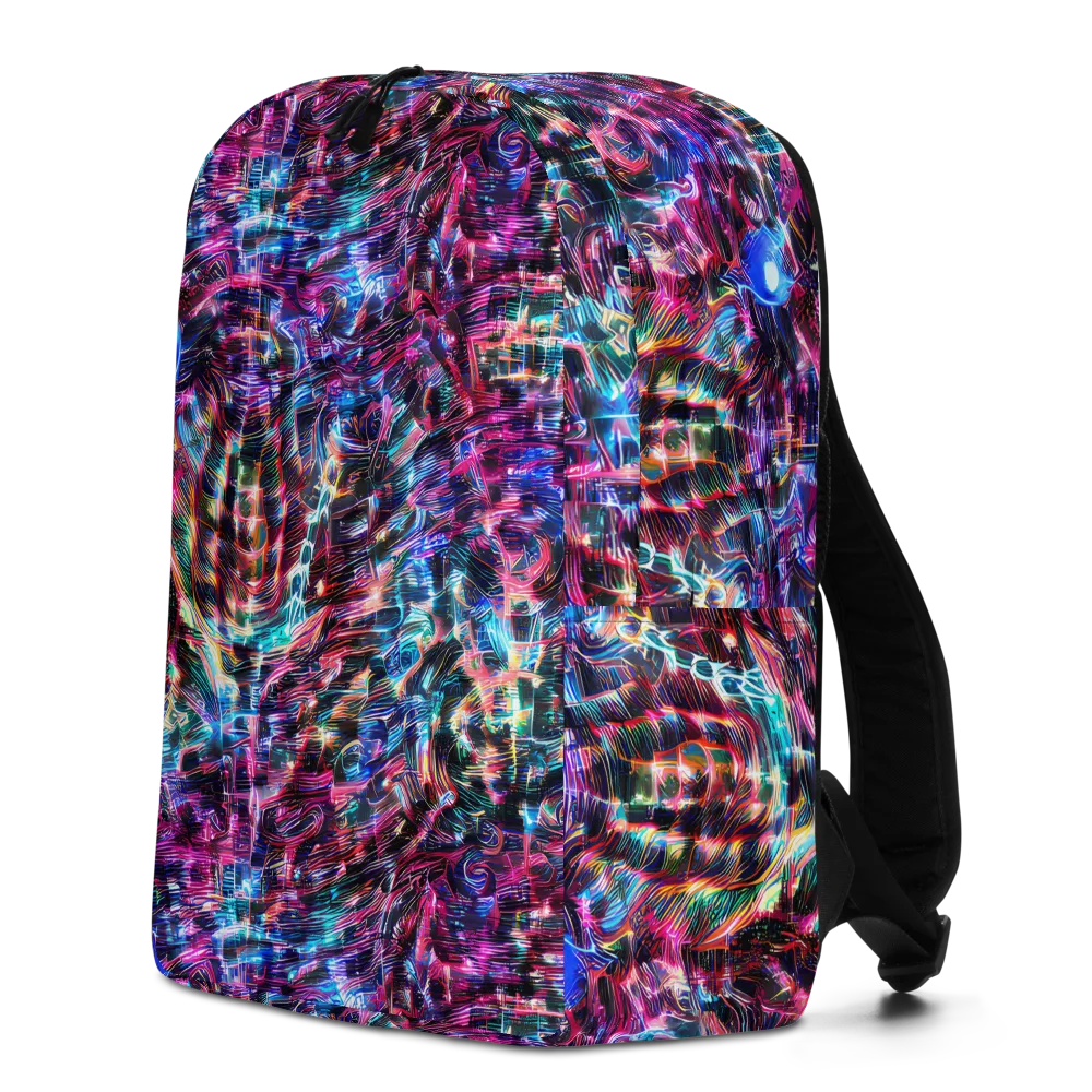 Cyberwave on Minimalist Backpack — Left