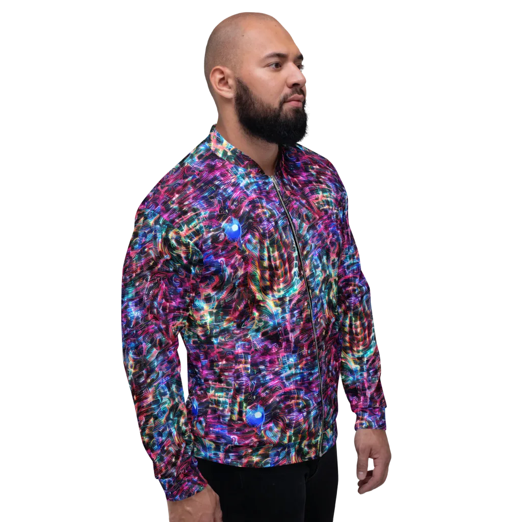 Cyberwave on Bomber Jacket — Right