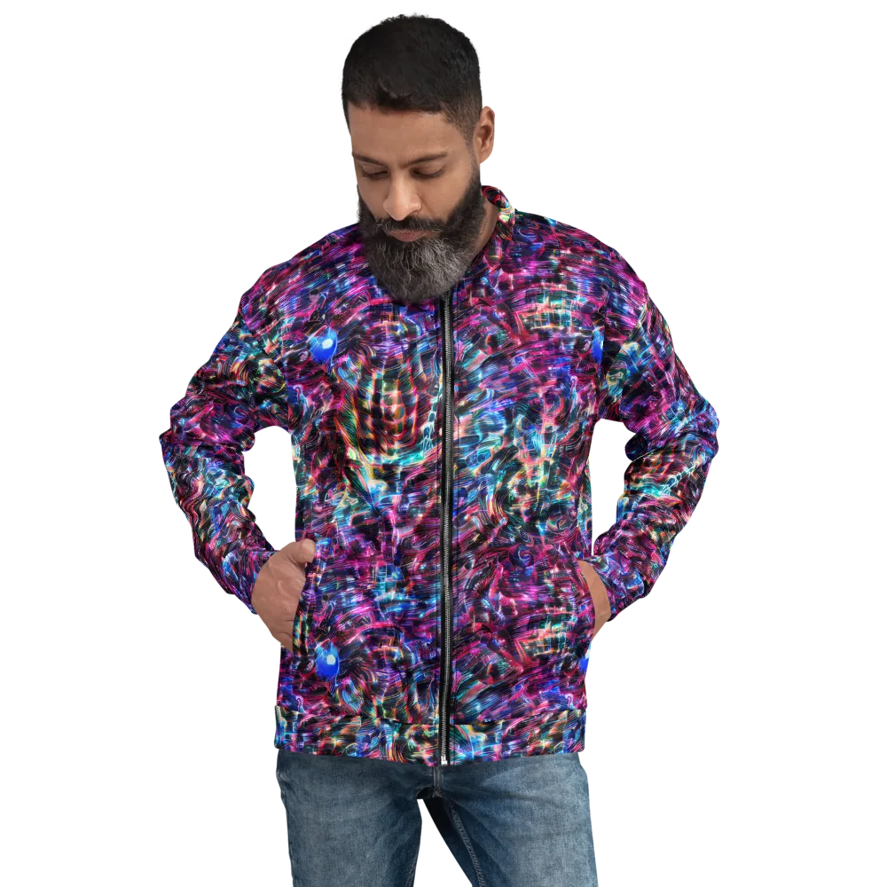 Cyberwave on Bomber Jacket — Front