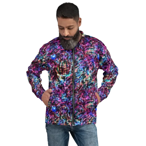 Cyberwave on a Bomber Jacket
