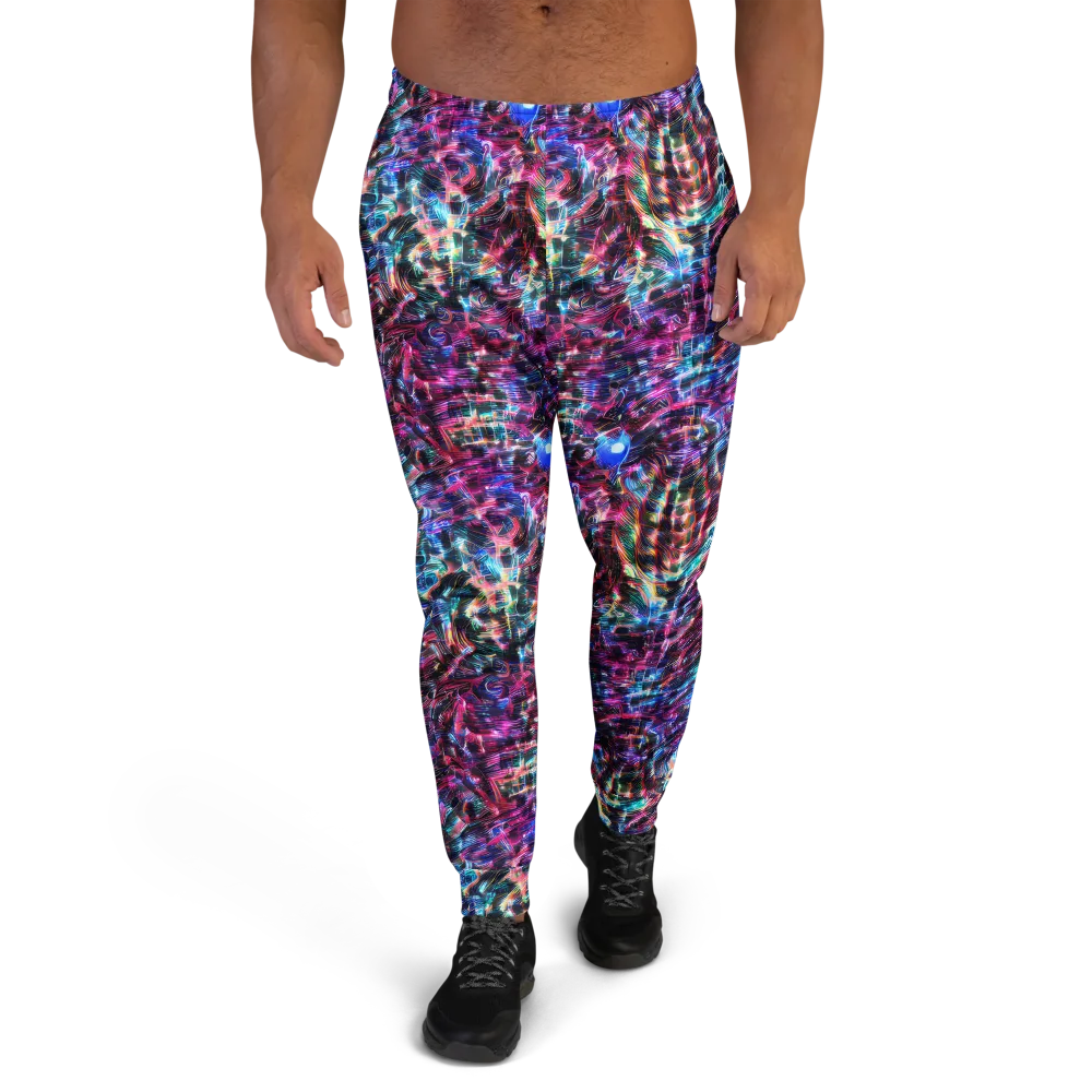 Cyberwave on Men's Joggers — Front