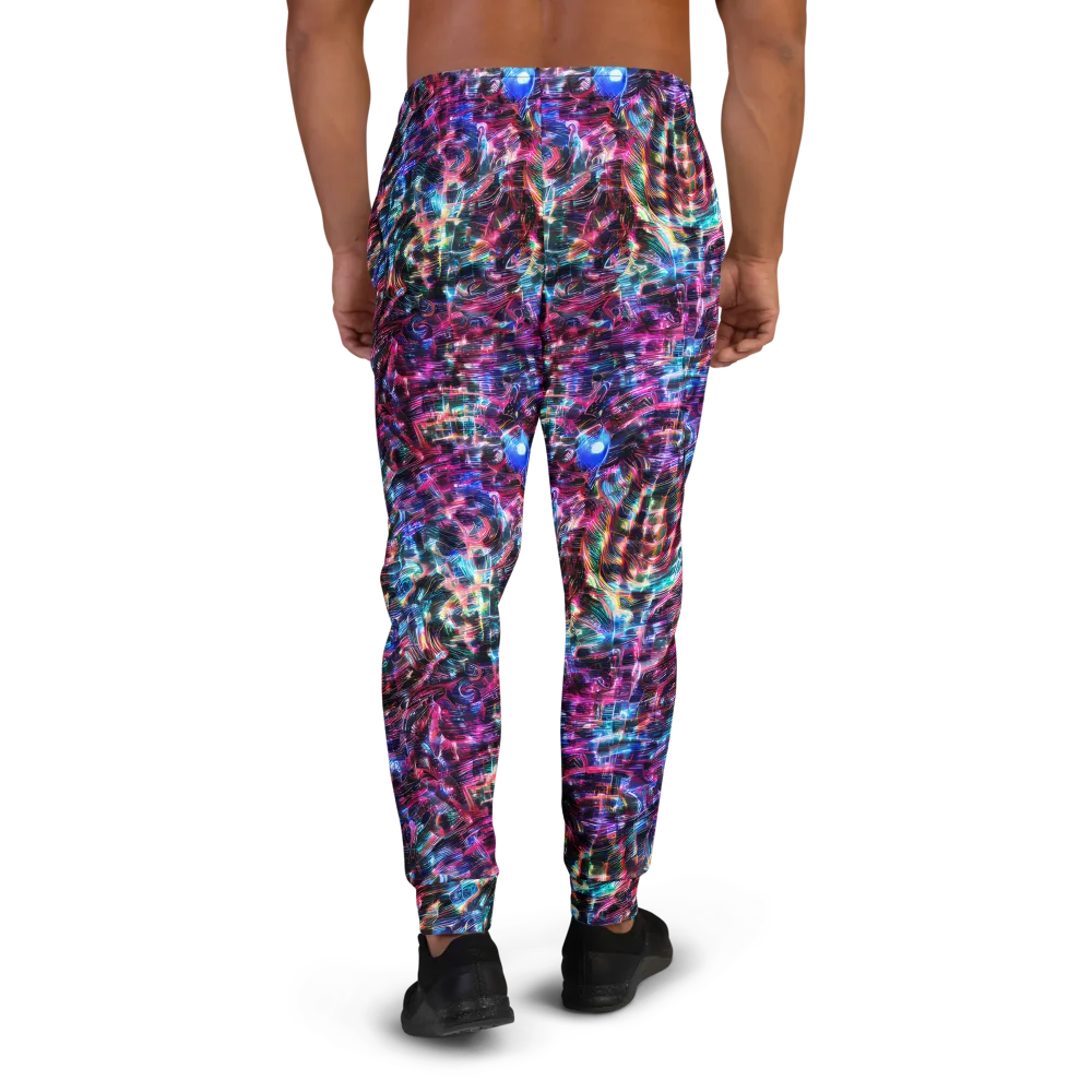 Cyberwave on Men's Joggers — Back