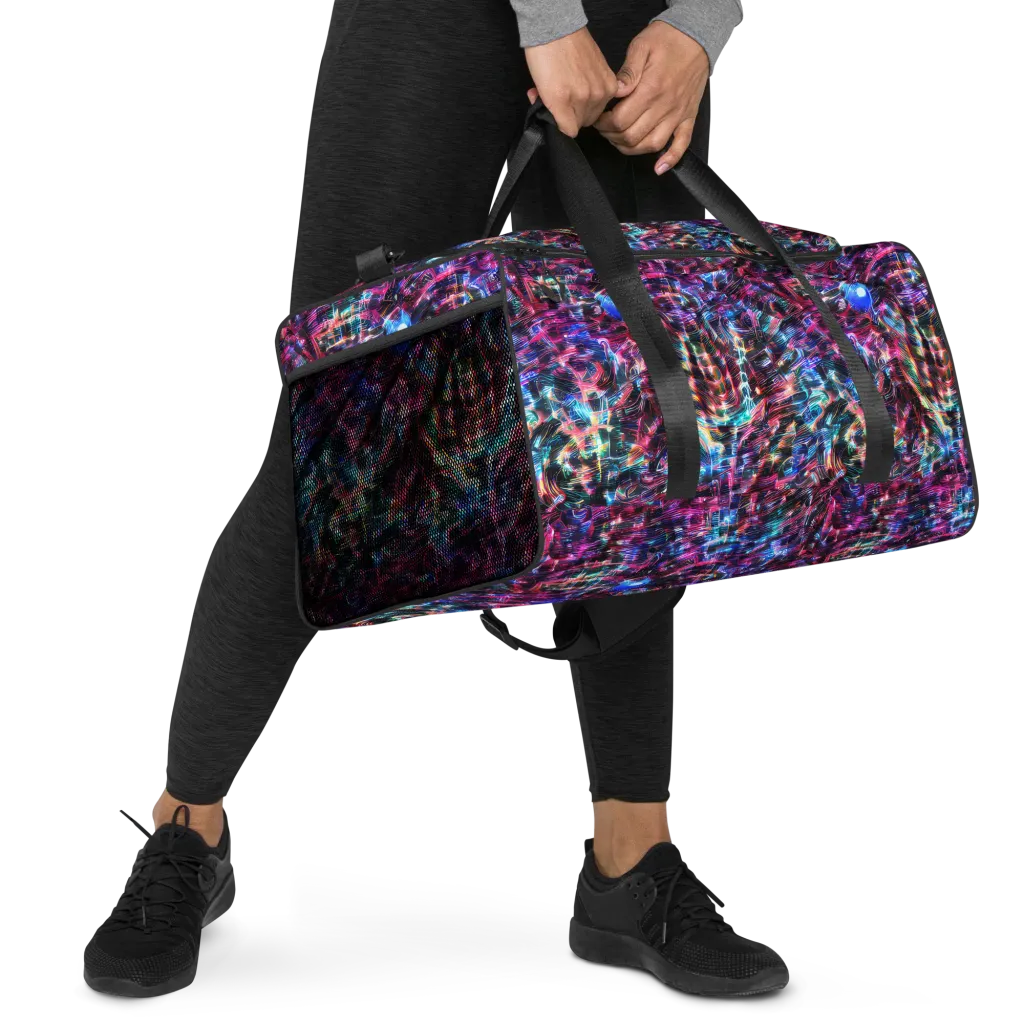 Cyberwave on Duffle Bag — Right Front