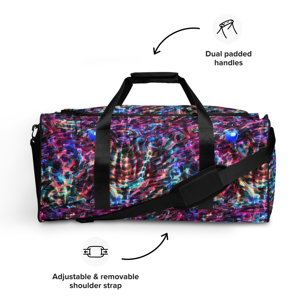 Cyberwave on Duffle Bag — Front