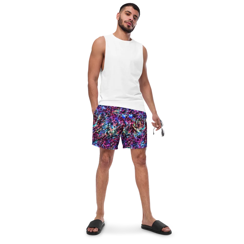 Cyberwave on Swim Trunks — Front