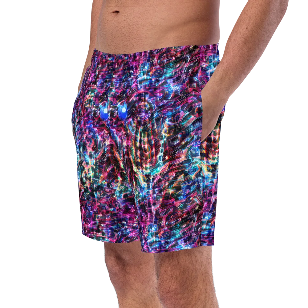 Cyberwave on Swim Trunks — Left Front