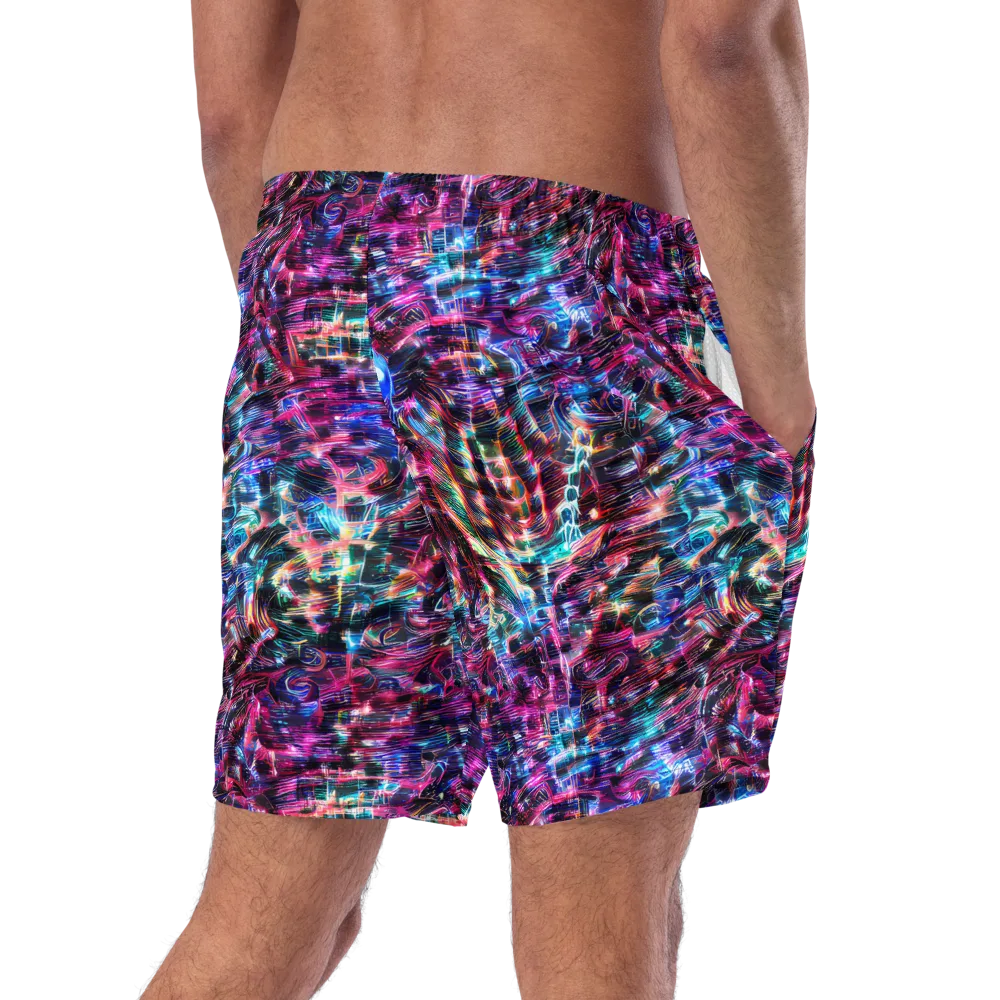 Cyberwave on Swim Trunks — Right Back