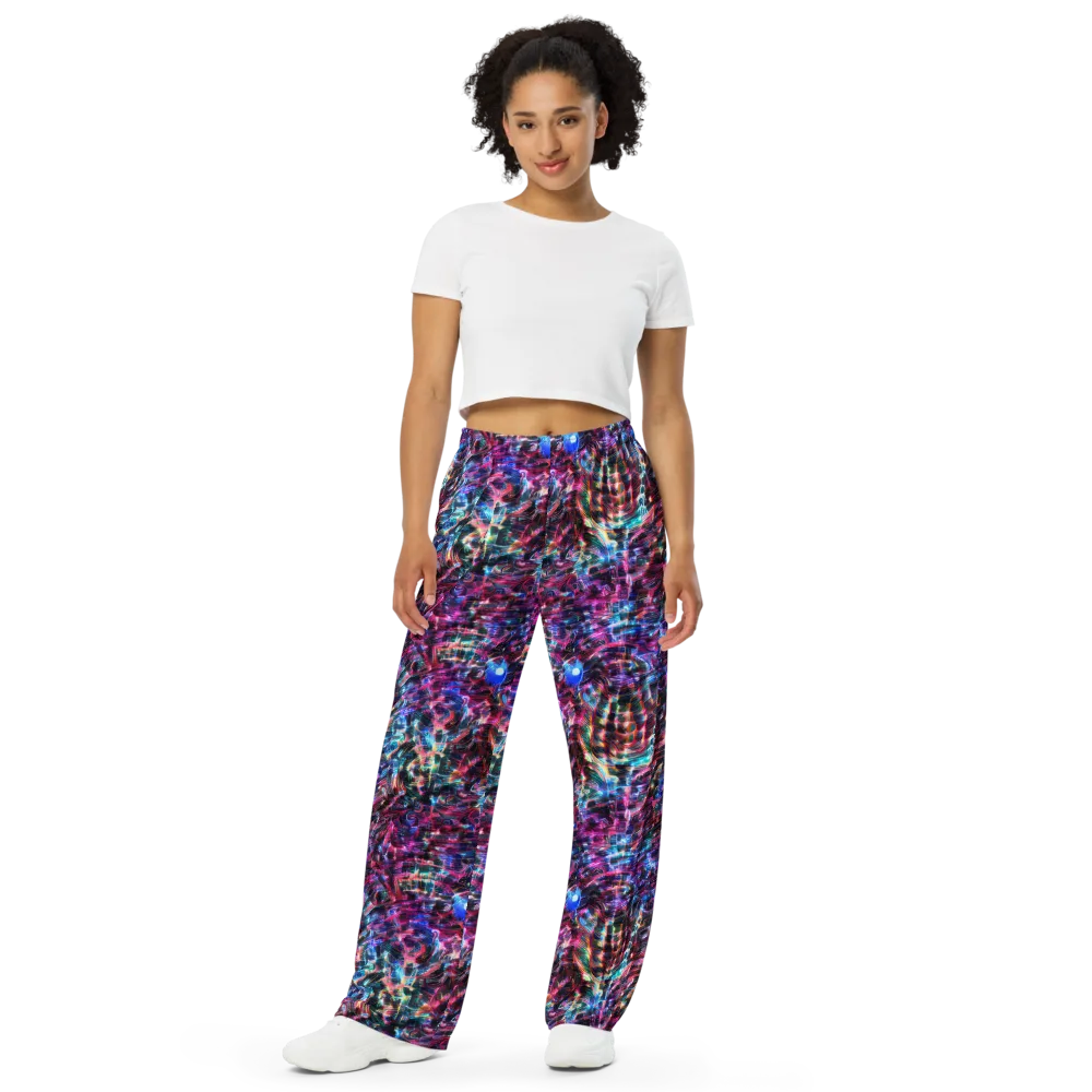 Cyberwave on Wide-Leg Pants — Front