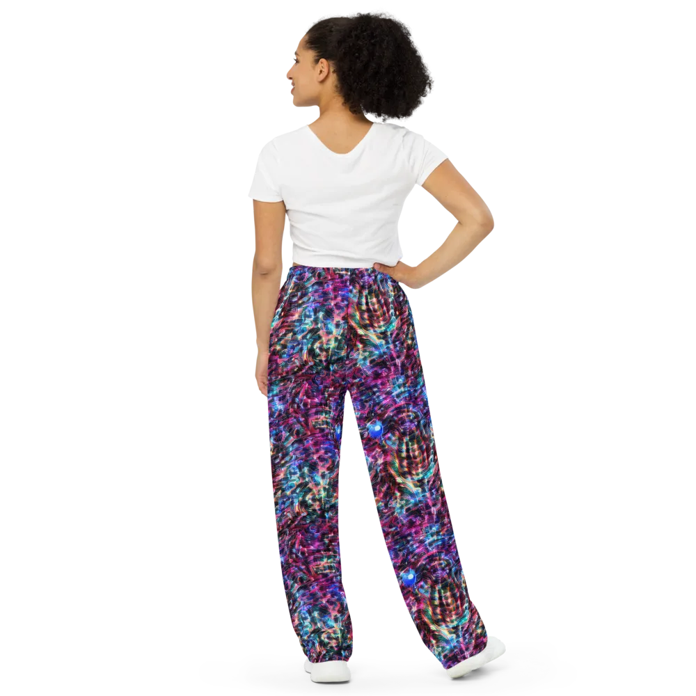 Cyberwave on Wide-Leg Pants — Back