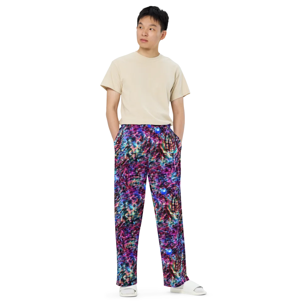 Cyberwave on Wide-Leg Pants — Front