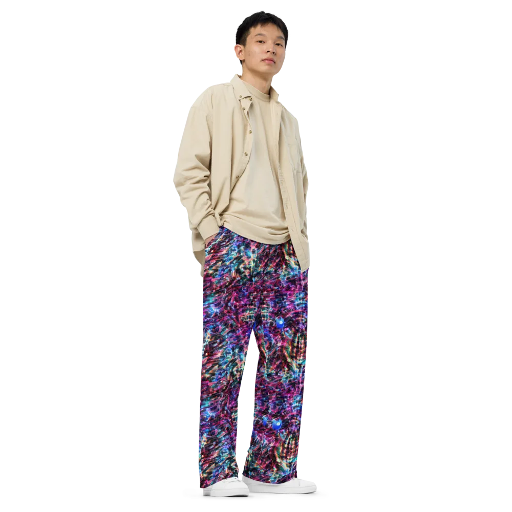 Cyberwave on Wide-Leg Pants — Right Front