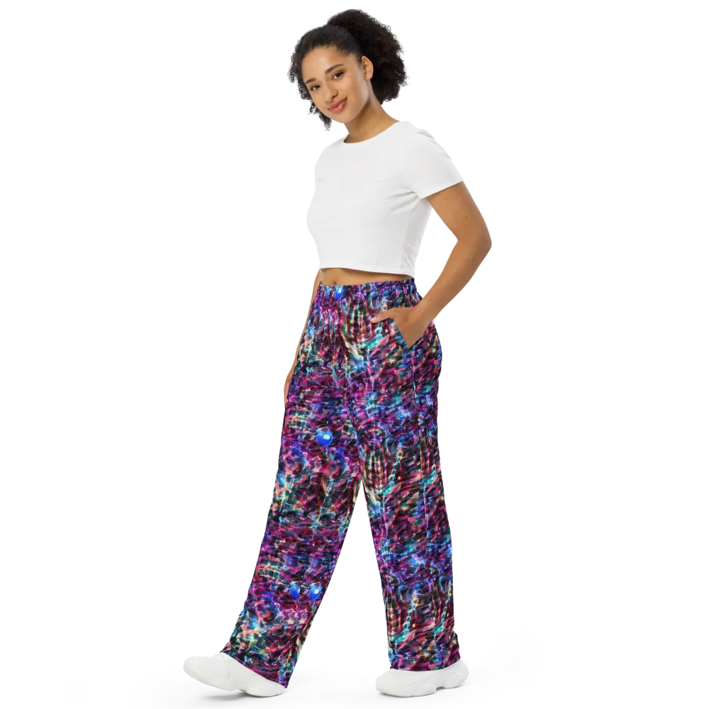 Cyberwave on Wide-Leg Pants — Left Front