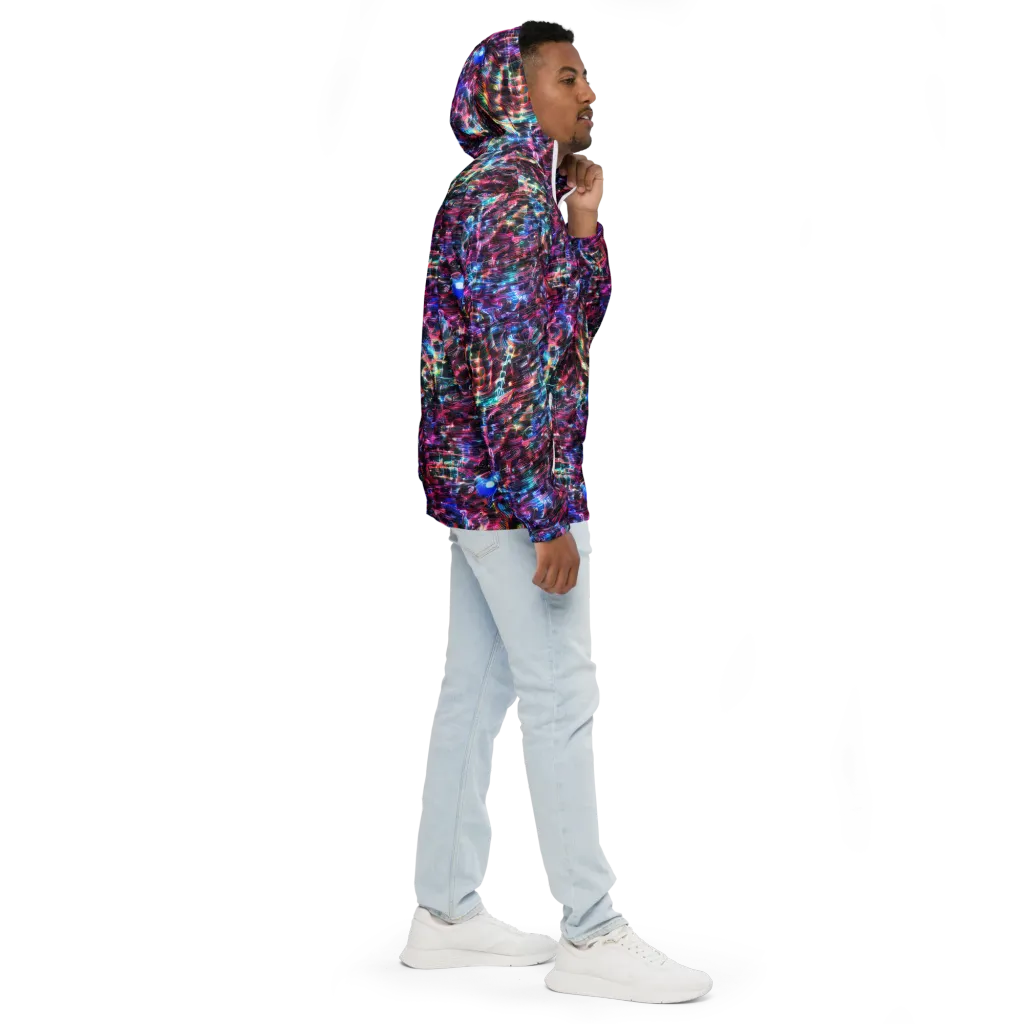 Cyberwave on Men's Windbreaker — Right