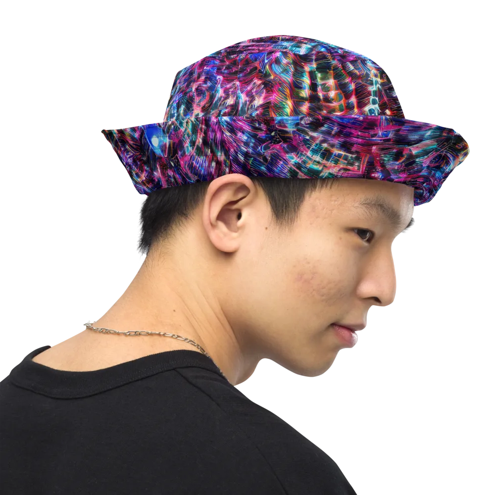 Cyberwave on Reversible Bucket Hat — Right Outside